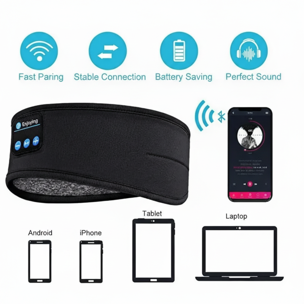 Máscara para dormir con Bluetooth