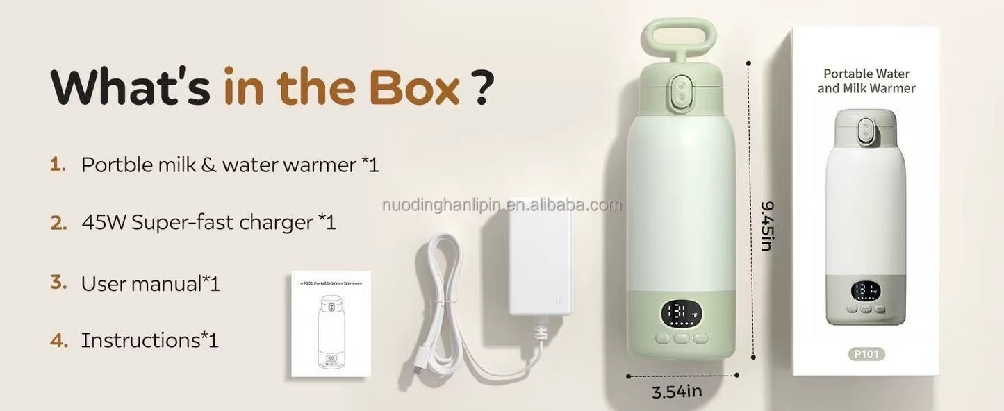 Calentador de Biberones Eléctrico Portátil - Rápido y Seguro para Bebés